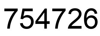Número 754726 imagen negro