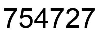 Número 754727 imagen negro