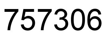 Number 757306 black image
