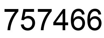 Número 757466 imagen negro