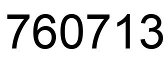 Number 760713 black image