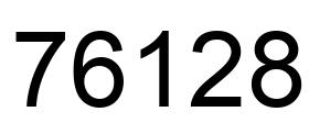 Number 76128 black image