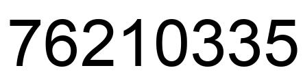Número 76210335 imagen negro