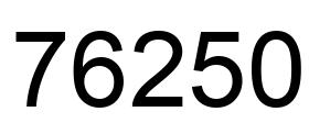 Number 76250 black image