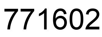 Número 771602 imagen negro