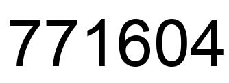 Número 771604 imagen negro