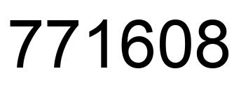 Número 771608 imagen negro