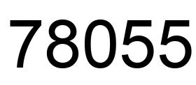 Número 78055 imagen negro