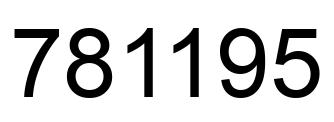 Número 781195 imagen negro
