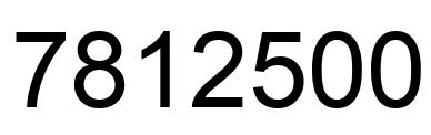 Number 7812500 black image