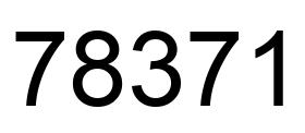 Number 78371 black image
