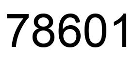 Número 78601 imagen negro