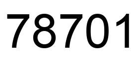 Número 78701 imagen negro