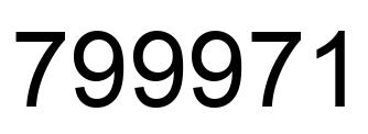 Número 799971 imagen negro