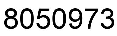 Número 8050973 imagen negro