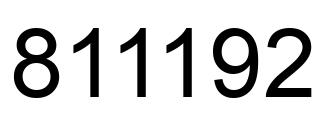 Número 811192 imagen negro