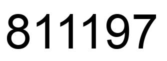 Número 811197 imagen negro