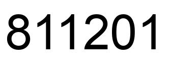 Número 811201 imagen negro
