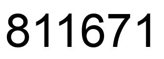 Número 811671 imagen negro