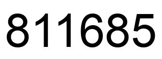 Número 811685 imagen negro
