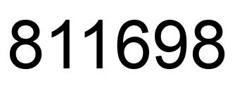 Número 811698 imagen negro