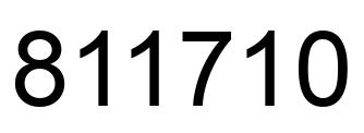 Number 811710 black image