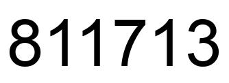 Número 811713 imagen negro