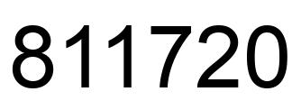 Número 811720 imagen negro