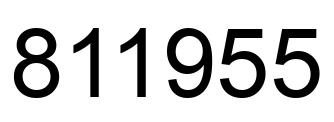 Número 811955 imagen negro