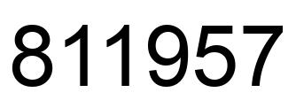 Número 811957 imagen negro