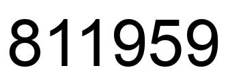 Número 811959 imagen negro