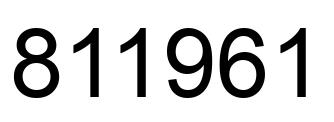 Número 811961 imagen negro