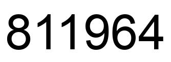 Número 811964 imagen negro
