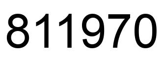 Número 811970 imagen negro