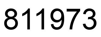 Número 811973 imagen negro