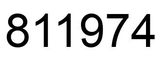 Número 811974 imagen negro