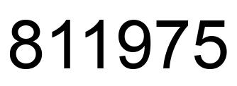 Número 811975 imagen negro