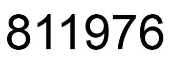 Número 811976 imagen negro