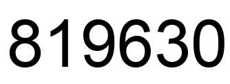 Número 819630 imagen negro
