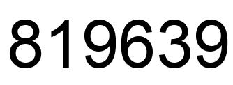 Número 819639 imagen negro