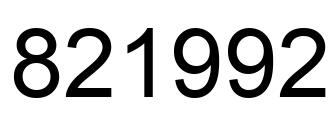 Número 821992 imagen negro
