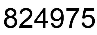 Número 824975 imagen negro