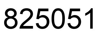 Número 825051 imagen negro