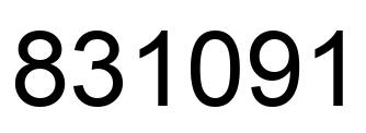Número 831091 imagen negro