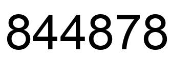 Número 844878 imagen negro