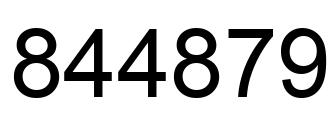 Número 844879 imagen negro