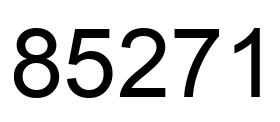 Number 85271 black image