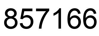 Número 857166 imagen negro