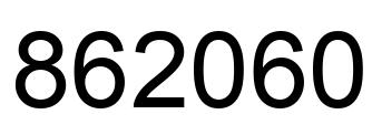 Número 862060 imagen negro