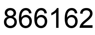 Número 866162 imagen negro